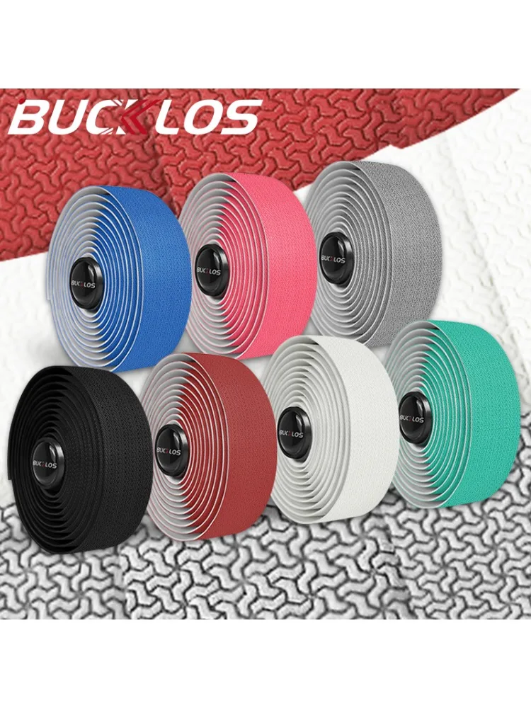 AliExpress BUCKLOS Road Bicycle Handlebar Tape Shock Absorption Gravel Bike Bar Tape Anti-Slip Grip PU EVA Handle Wrap Belt Cycling Parts