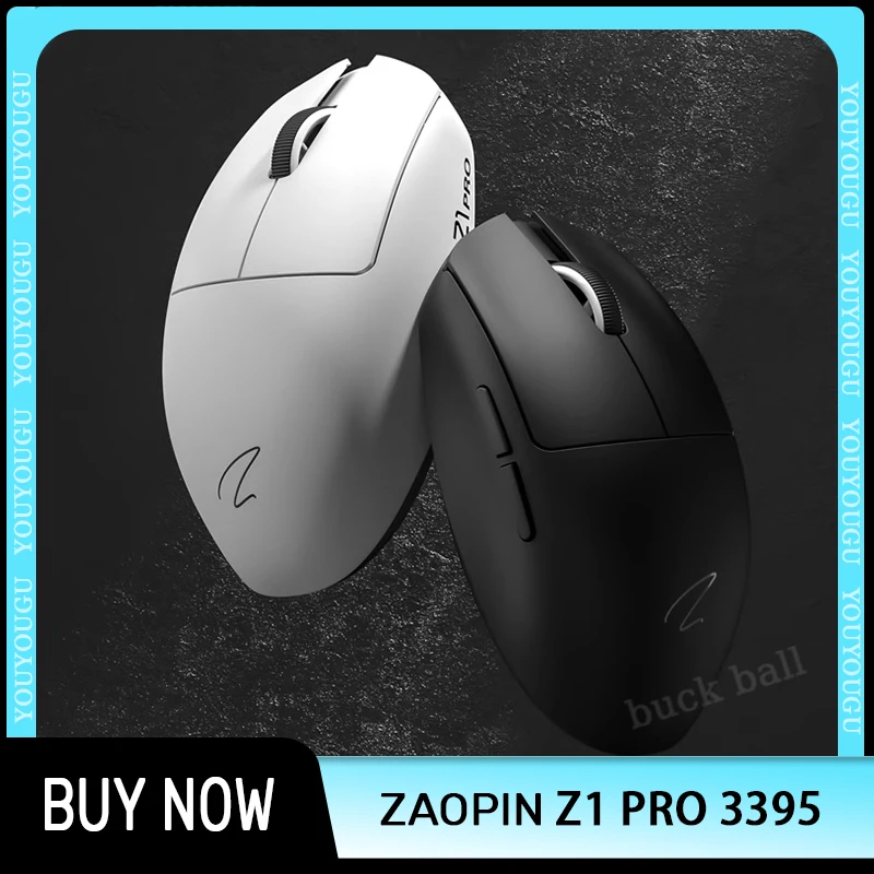 Zaopin Z1 Pro 2.4Ghz Wireless Mouse PAW3395 26000DPI TTC Lightweight Gamer Mouses For Computer Mac Gaming Accessories Girls Mice