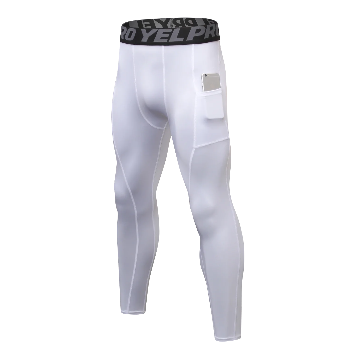 طقم سراويل ضغط مكون من قطعتين للرجال لباس ضيق وسروال قصير للتمرين والجري مع جيب للهاتف وطبقة أساسية عالية المرونة للتدريب في صالة الألعاب الرياضية #5