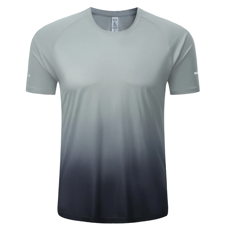 Sport T Shirt For Men Casual Streetwear Short Sleeve Top Breathable Tees Quick Dry Training Gym Shirt Jogging Marathon Clothes