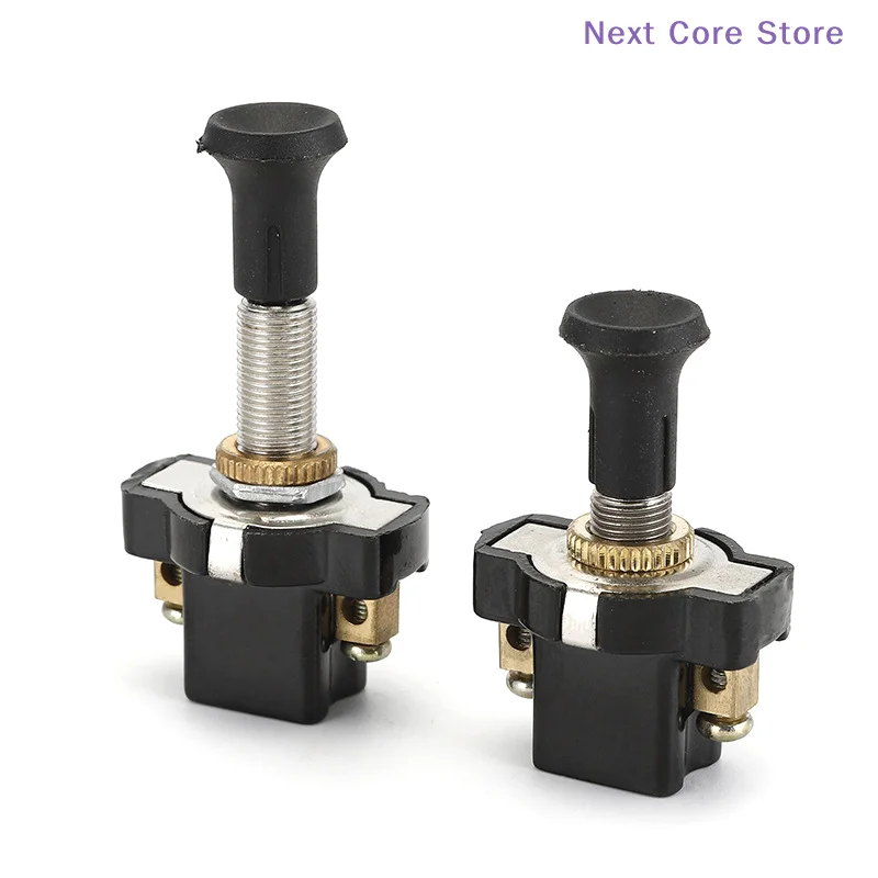 [NC]Durable High Performance On-Off Long Push Pull Switch 12V 13mm 20mm Screw Terminals[NC]