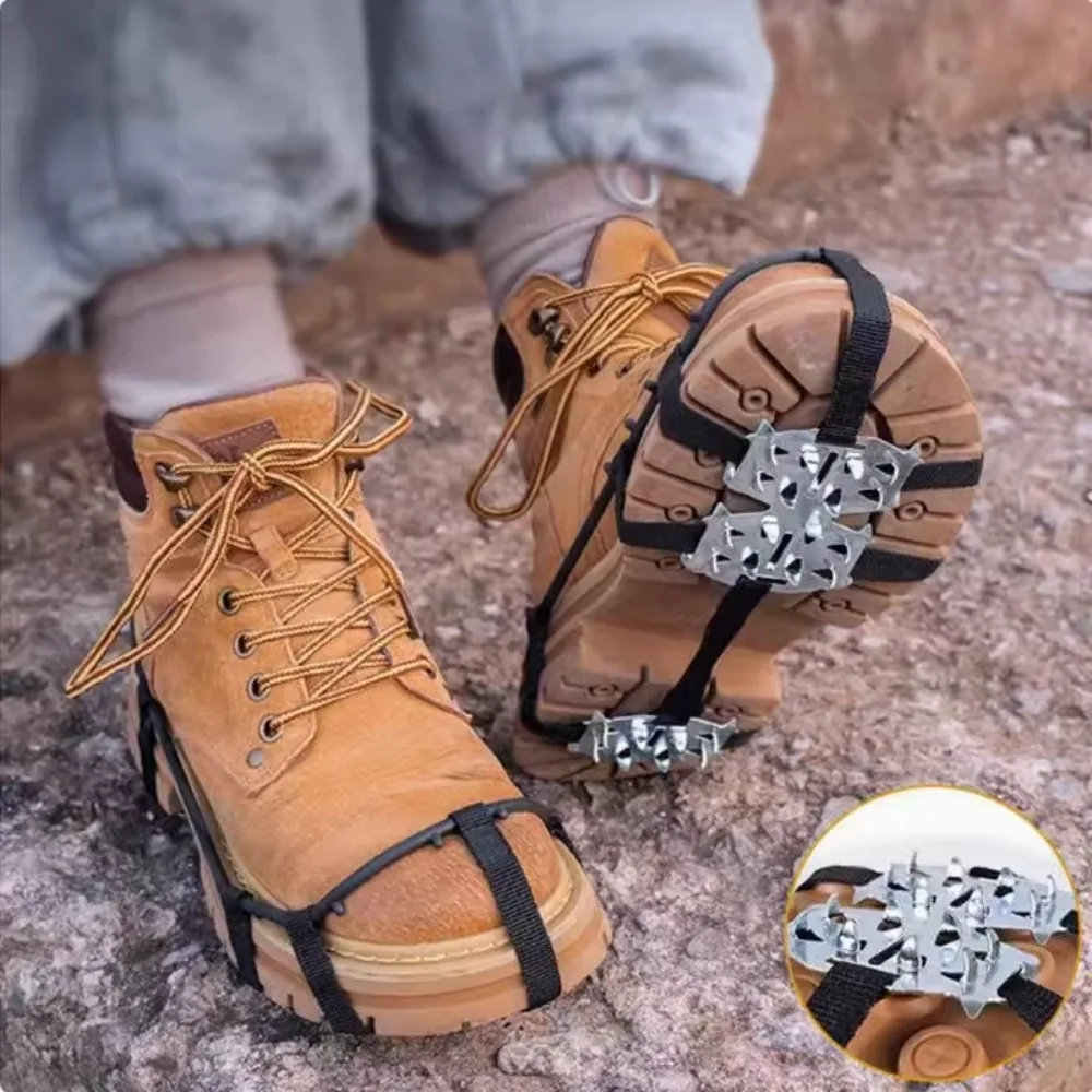 

Новые противоскользящие туфли с шипами и шипами на 7/10 зубов, универсальные бахилы с кошками, зимние уличные бахилы