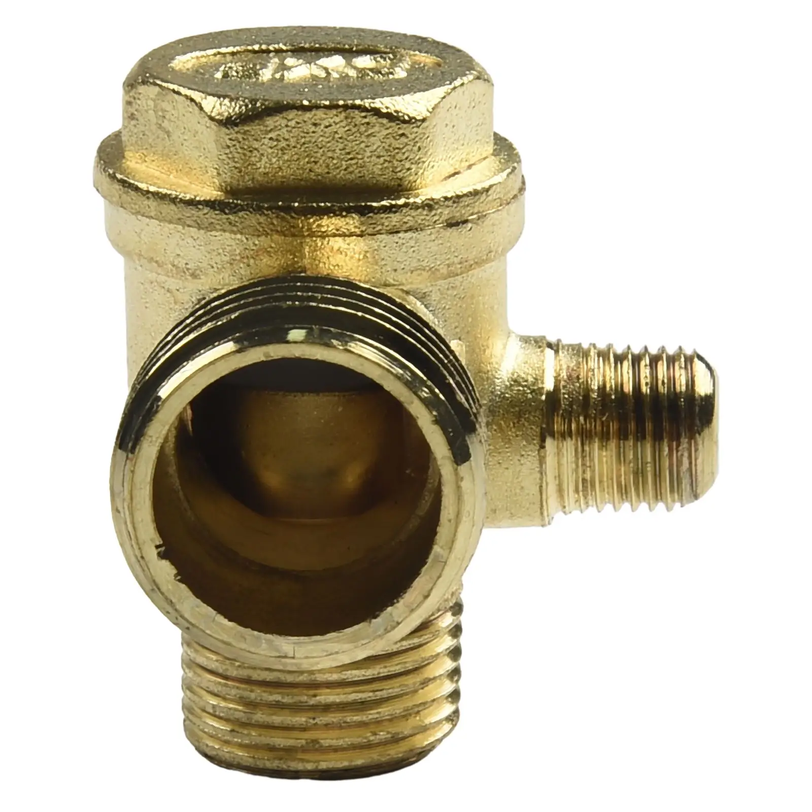 Air Compressor Check Valve External Thread Alloy Connector Accessories 3 Pin Exhaust Pipe Tool Accessories Air Compressor