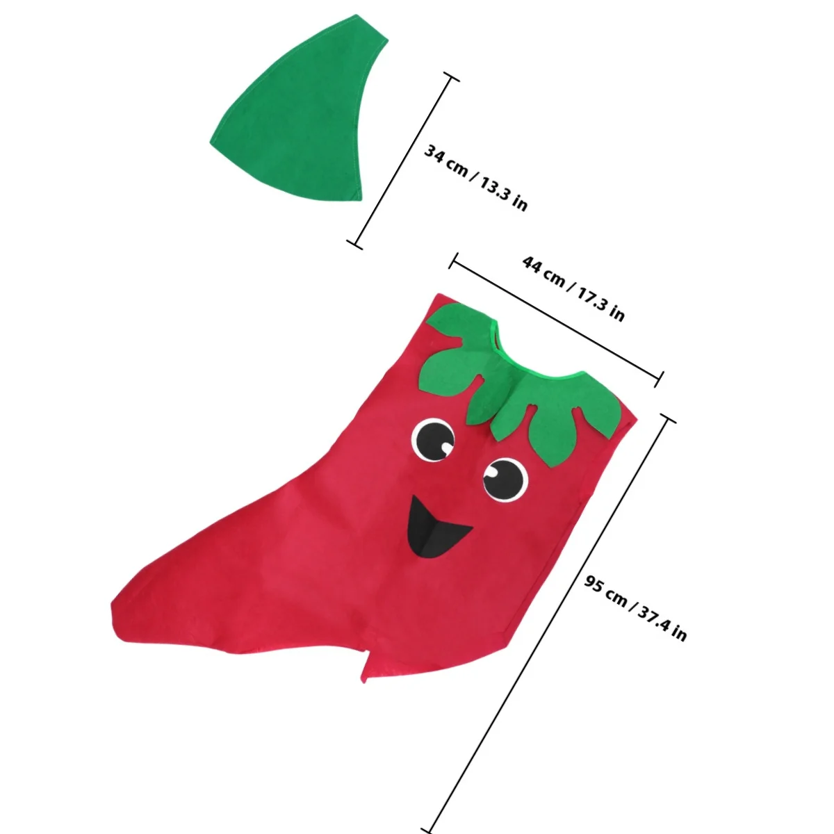 زي الخضار للأطفال، أزياء الهالوين التنكرية لحفلات عيد الميلاد، تصميم رائع، سهل الوقوف