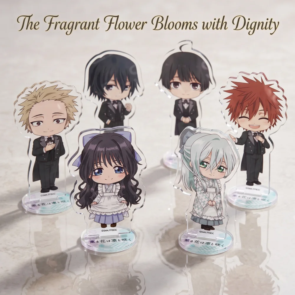 Anime The Fragrant Flower Blooms with Dignity Rintaro Kaoruko 10CM Kawaii Acrylic Stand Keychain Figure Desk Decor Collect Gifts