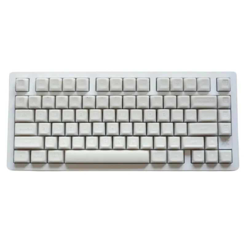 Aulidtech White Marble Keycaps Pink Jade SA Profile PBT Double Shot Translucent Keycaps 140 Keys  for MX Switch 60/75/80/85