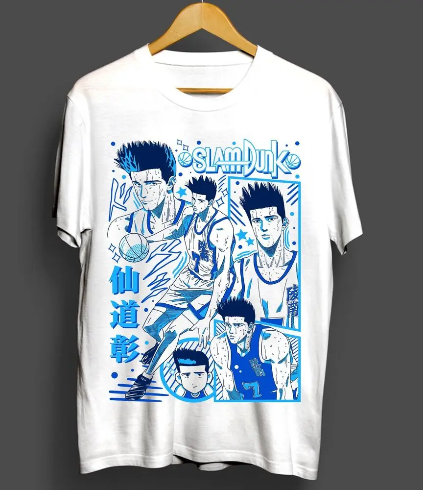 Slam Dunk T-shirt Slam Dunk Team Basketball New Anime Sport Gifts Shirt All Size