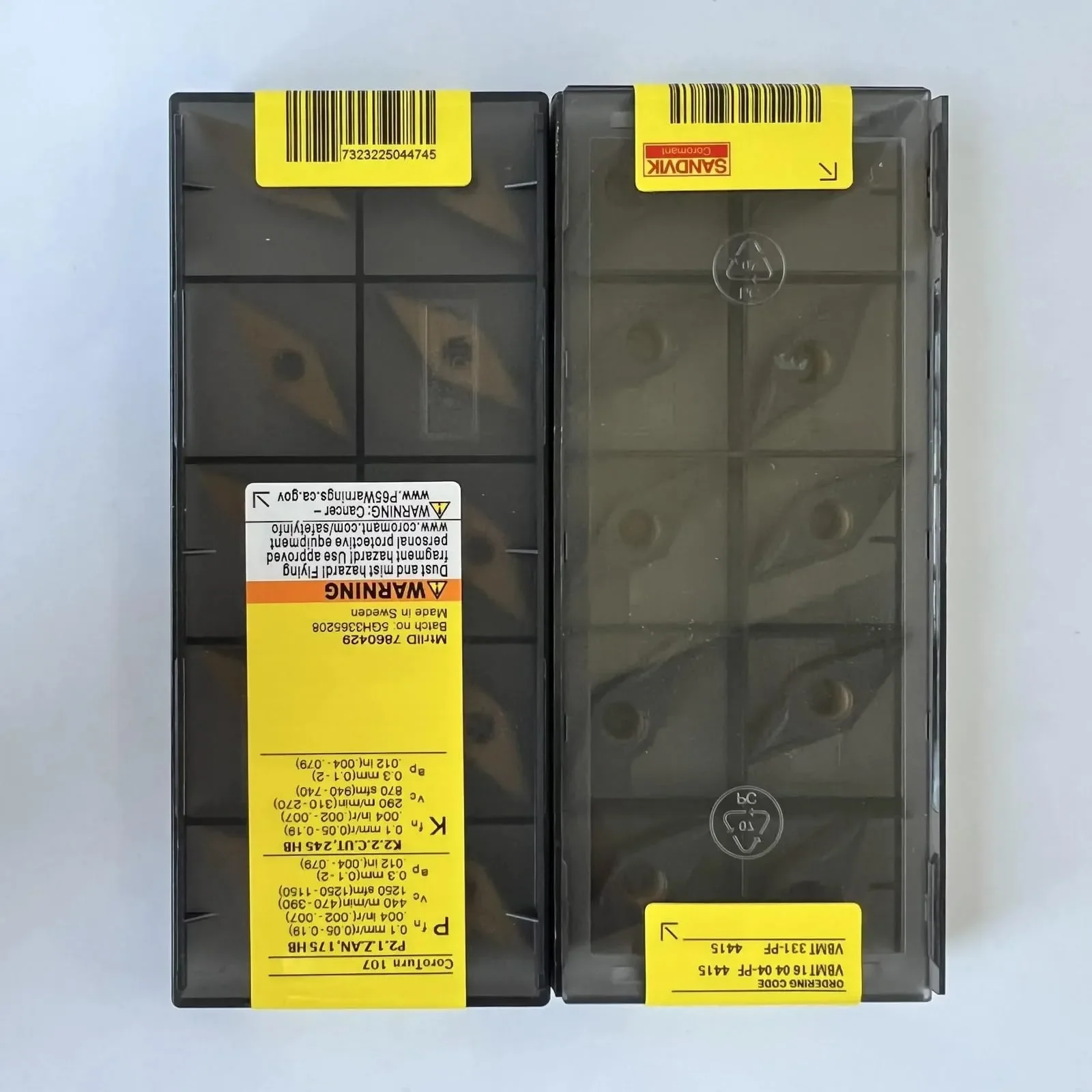 

Оригинальные пластины SANDVIK / VBMT160404-PF 4415 / Твердосплавные пластины для ЧПУ, 10 шт.