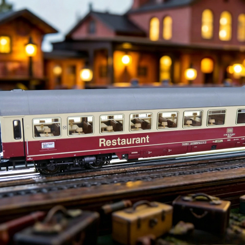 HO Scale 1:87 DB Passenger Train 3-Car Set Including Dining Car Item No. 481806 Adult Toy Collectible Train Model