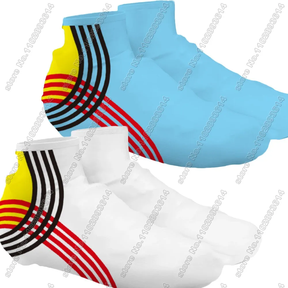 Belgium National 2024 Team Cycling Shoe Covers Winter BlueBike Shoes Cover MTB Jerseys Dust-proof Non-slip Outdoor Overshoes