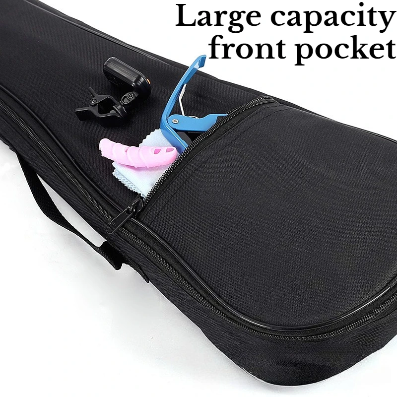 21/23 بوصة حقيبة القيثارة واحدة الكتف المحمولة سميكة للصدمات قطرة واقية القيثارة حقيبة التخزين ملحقات الآلات الموسيقية