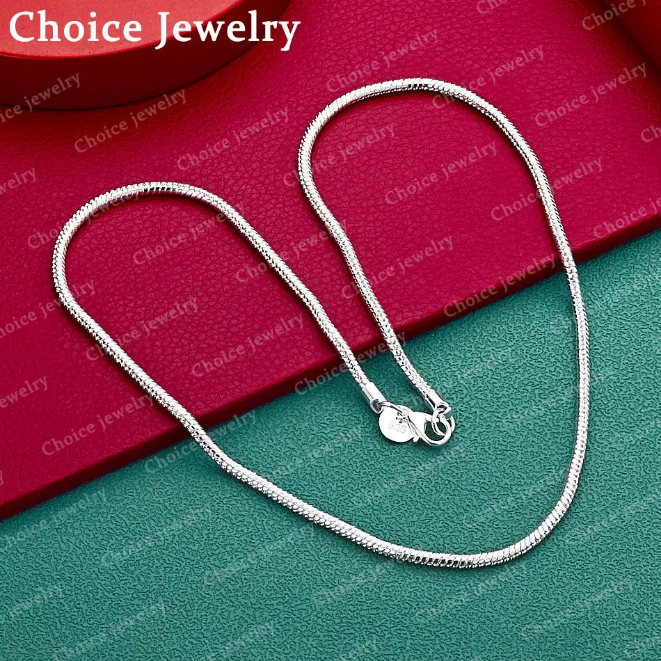925 Sterling Silver 40-75cm 3mm Chain Necklace Anniversary Gift Popular Wild Fashion Romantic Jewelry