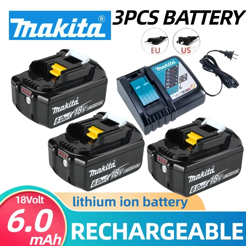 

Original Makita 18V battery for Makita 18V 6.0Ah battery can be used for Makita 18V tool DDF487 DTW700 GBA404 DUC150Z DFN350G