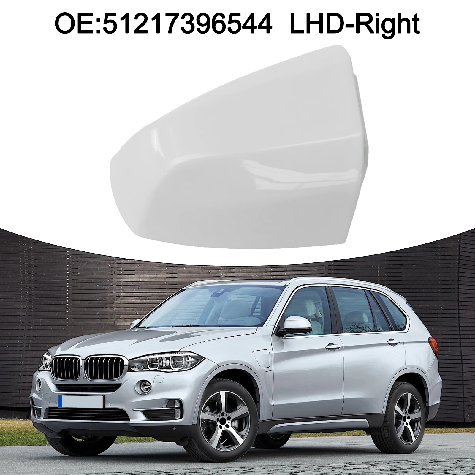 غطاء باب سهل التركيب، غطاء غطاء ما بعد البيع، غطاء مقبض الباب الأبيض متوافق مع 51217396544 #6