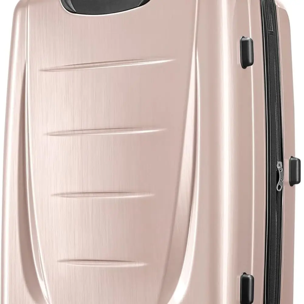 Bagagem giratória rígida expansível, rosa Artic, 28 polegadas, grande
