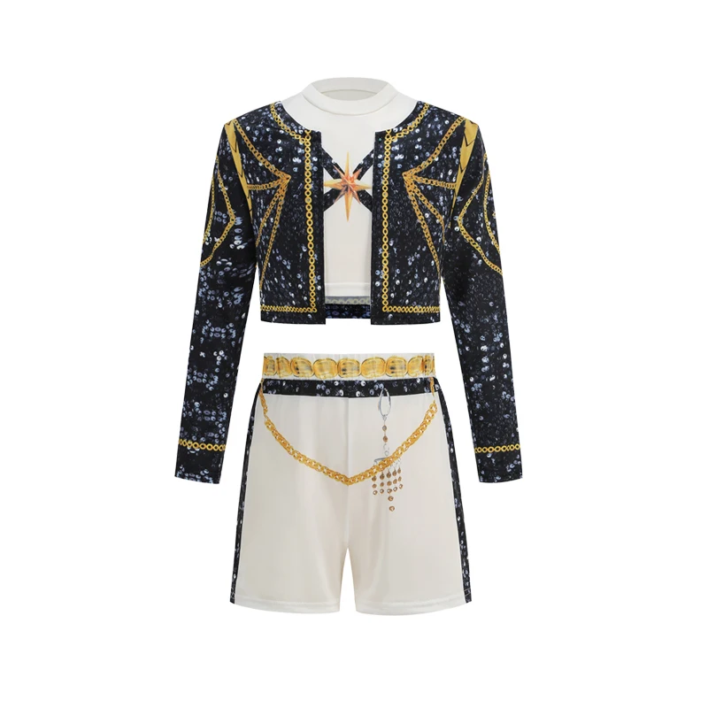 2026 Girl Cosplay Pop Singer Fashion Spring Summer Clothes Stage Performance Dress Up Uniform Children Show Party Costumes