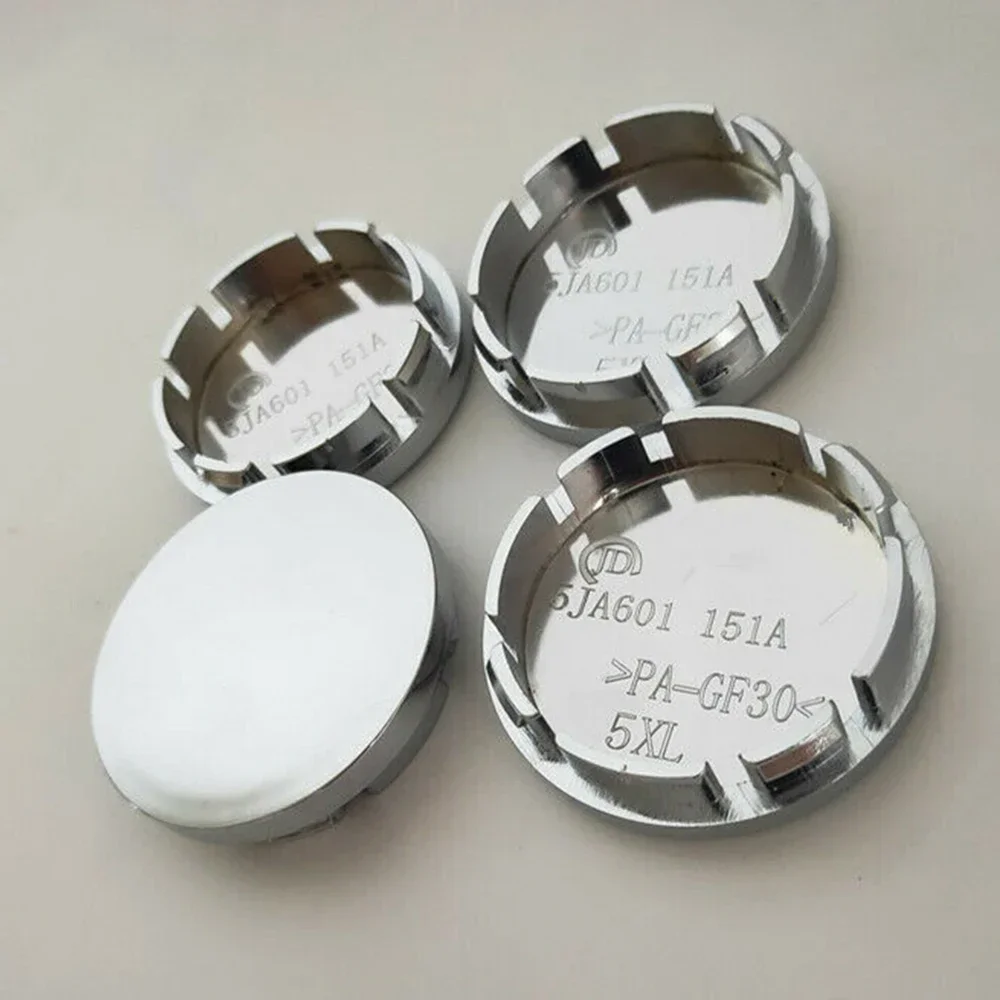 4Pcs 56mm Auto Hub Caps Car Wheel Center Caps Silver Car Rim Cover Wheel Hub Center Cap Decoration Tire Accessories