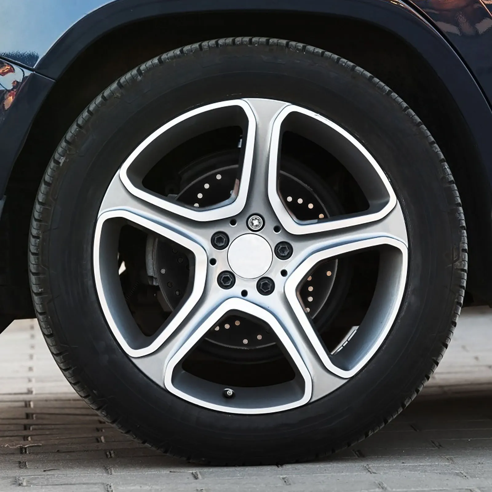 

1Pair Aluminum Alloy Disc Drum Cover Compatible Multiple Car Models Stand Out Road Car Brake Disc Tool Disk Brake Cover