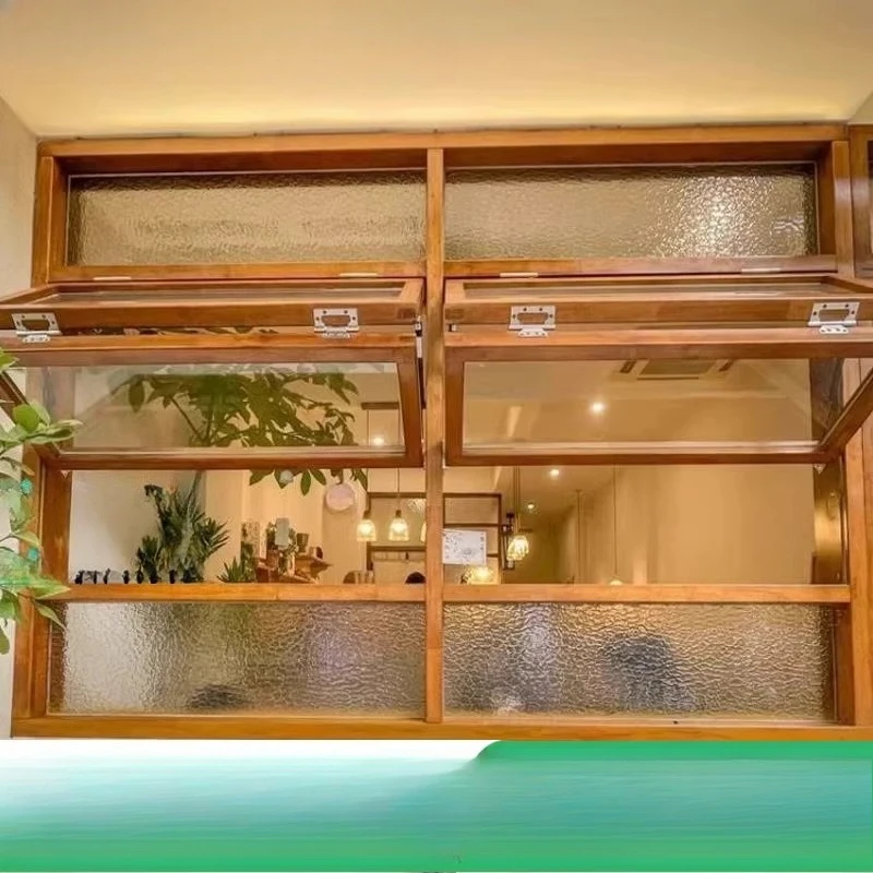 

Push up, down, left and right glass windows, fold and pull solid wood