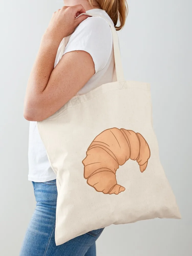 

Croissant Tote Bag shopping bag logo foldable reusable bag eco pack shoping