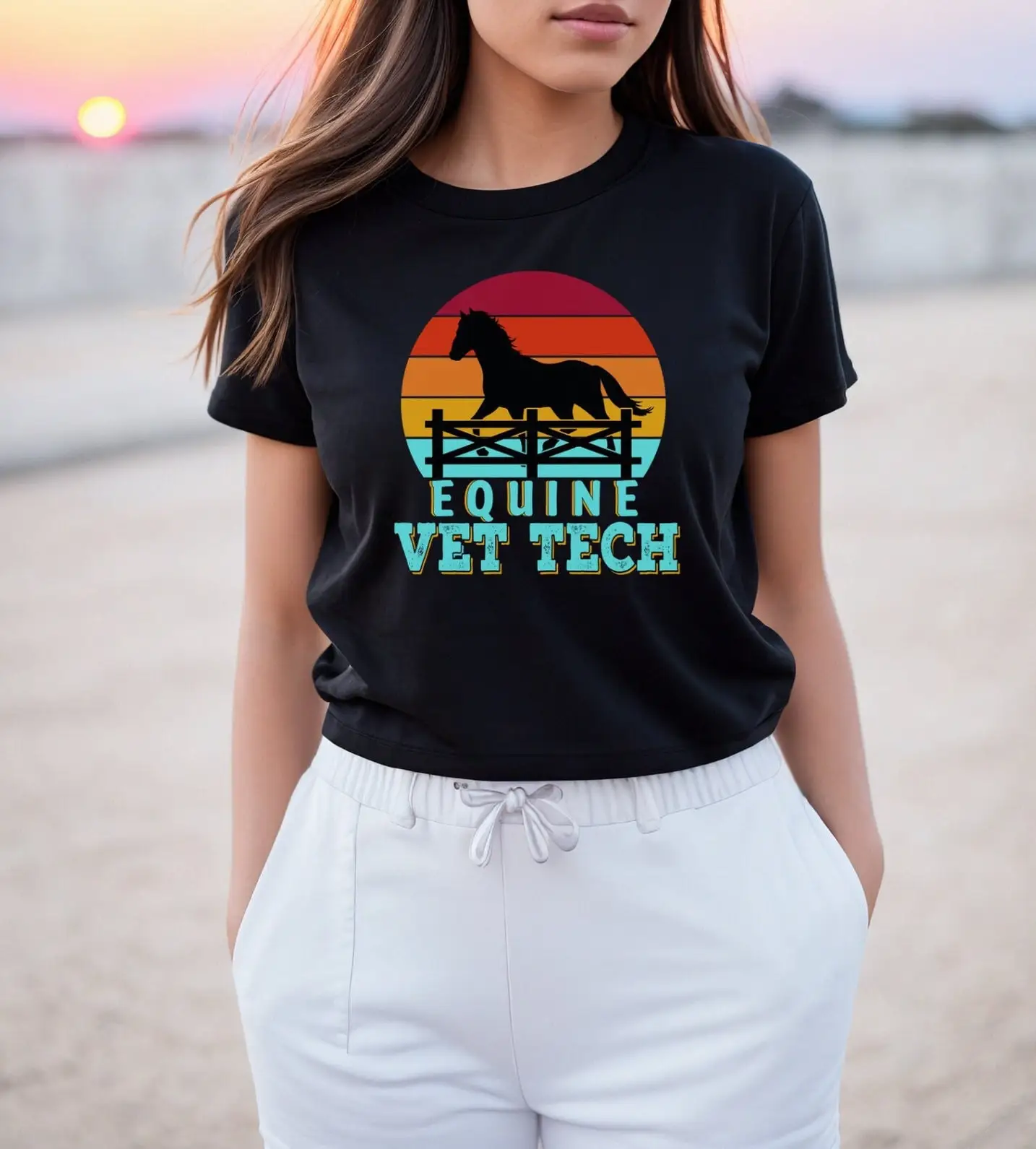 Equine Vet Tech T Shirt Horse Veterinary Medicine