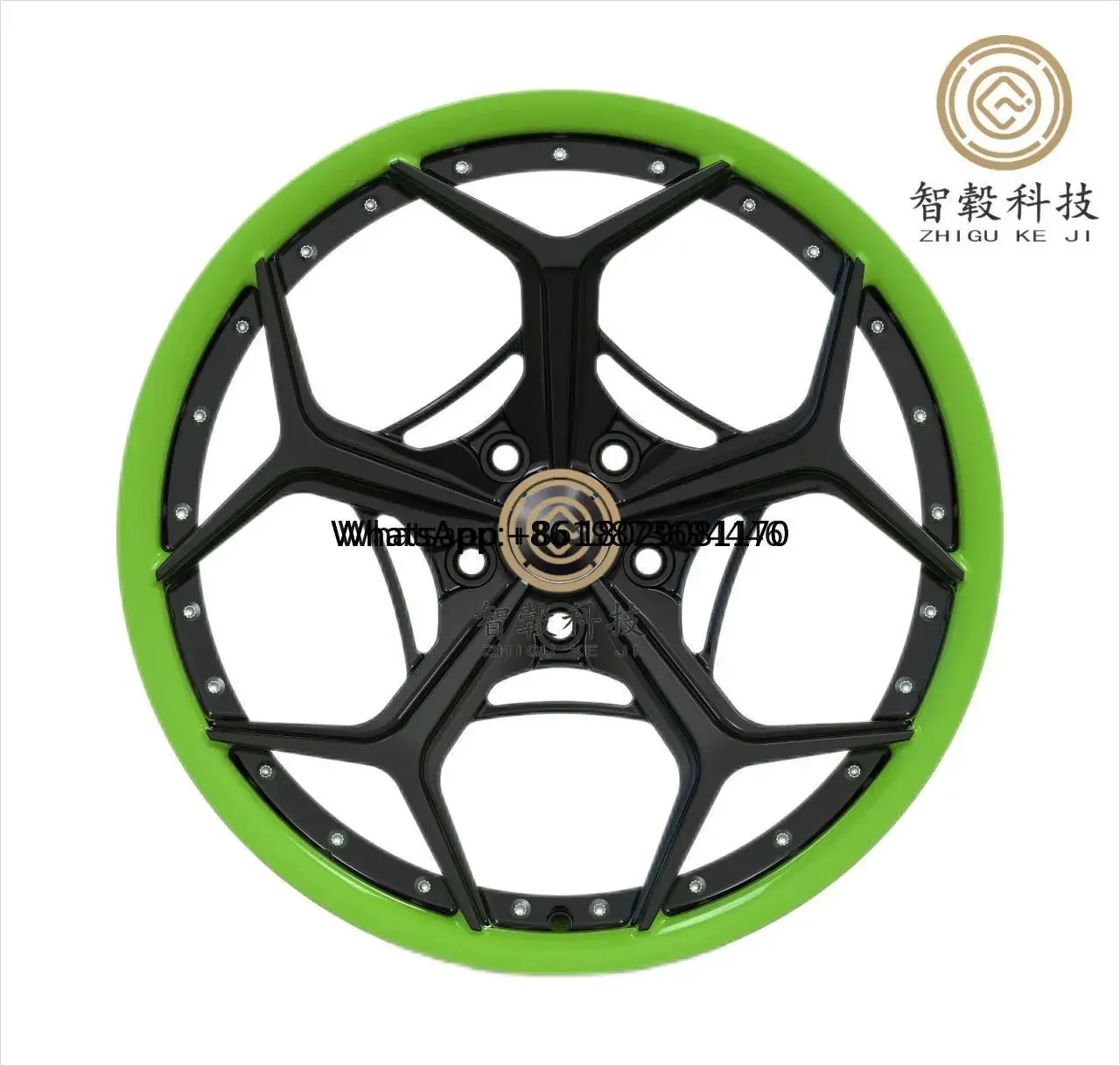 

Custom forged wheels 15 16 17 18 19 20 inch 8-12j 6061-t6 aluminium sport car wheels set green Suitable for passenger car wheels