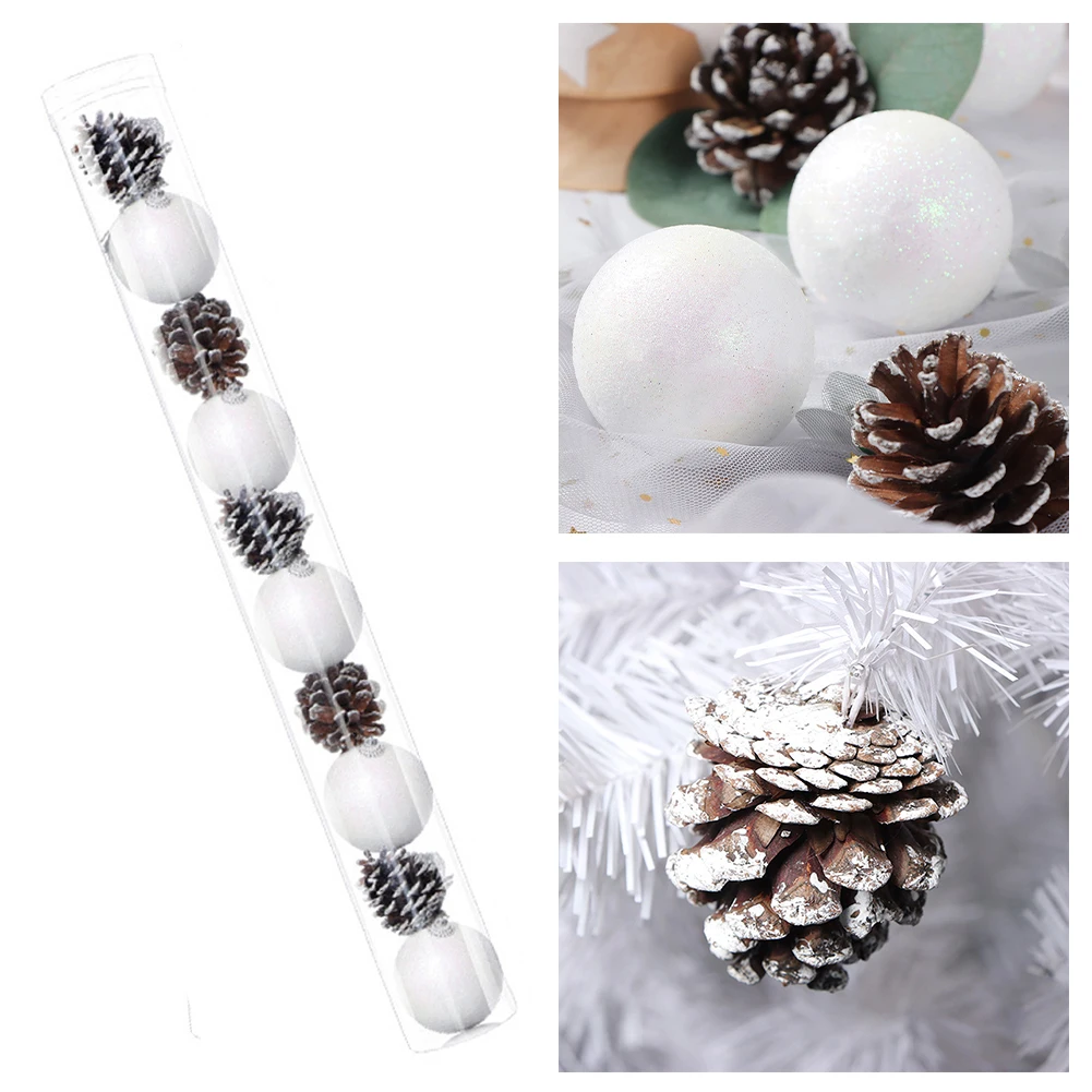 10 قطعة كرة عيد الميلاد شجرة عيد الميلاد الديكور الحلي للمنزل ديكور هالوين السنة الجديدة نافيداد قلادة الكرة 2024