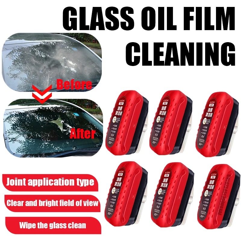 Car Glass Oil Film Cleaning Brush Glass Sponge Cleaning Brush Windshield Oil Film Cleaner Glass Oil Film Remover Auto Detailing