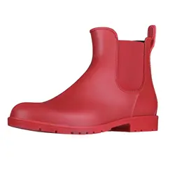 Shevalues Soft Sole Rain Boots Women Non-Slip Outdoor Work Waterproof Rain Boots Female Rubber Shoes House Kitchen Short Boots