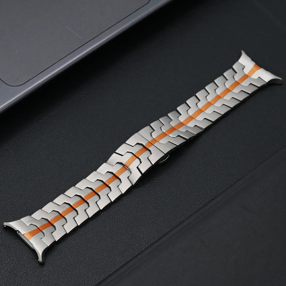 التيتانيوم الفاخرة الفرقة لساعة سامسونج جالاكسي الترا 2025 47 مللي متر سوار معدني الأعمال حزام لسامسونج غالاكسي الترا 2024 كوريا #3