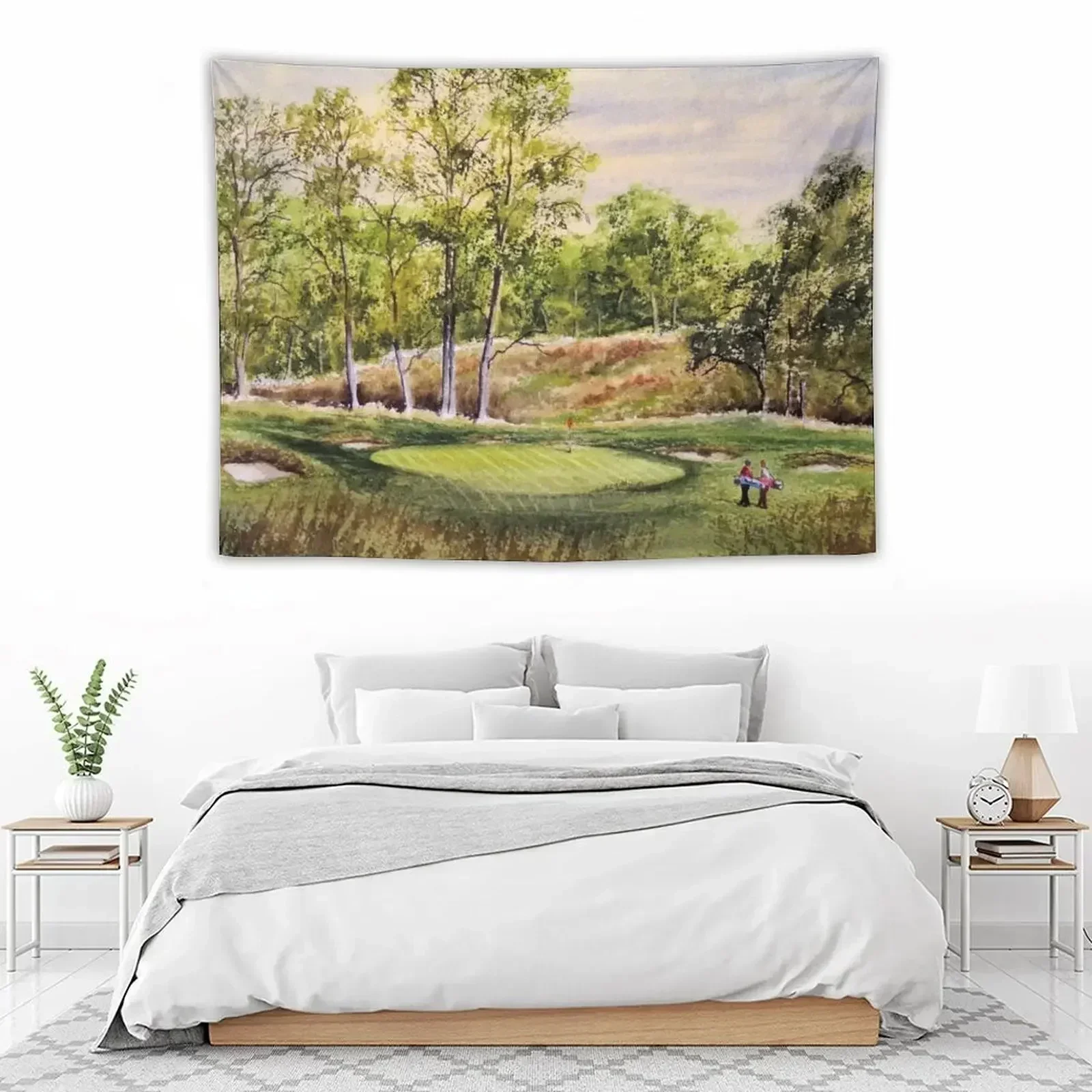 

Merion Golf Course 17th Green Tapestry Korean Room Decor Art Mural Tapestry