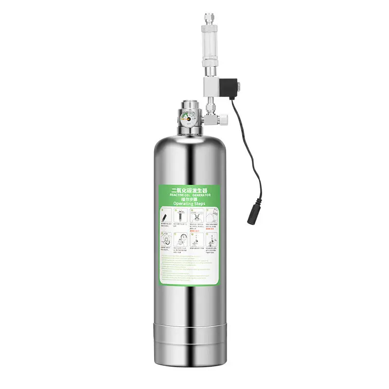 

Aquarium DIY CO2 Generator System Kit Pressure Air Flow Adjustment Water Plant Fish Aquarium CO2 Valve Cylinder