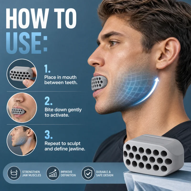 New Design Jawline Exercise Tool Personal Care Silicone Ball Shaper Trainers Face Slimming Gum Jaw Line Exerciser for Men Women