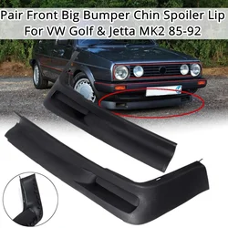 Pair Front Bumper Chin Spoiler Lip Car Valance Splitter For VW Golf For Jetta MK2 85-92 Auto Replacement Exterior Parts