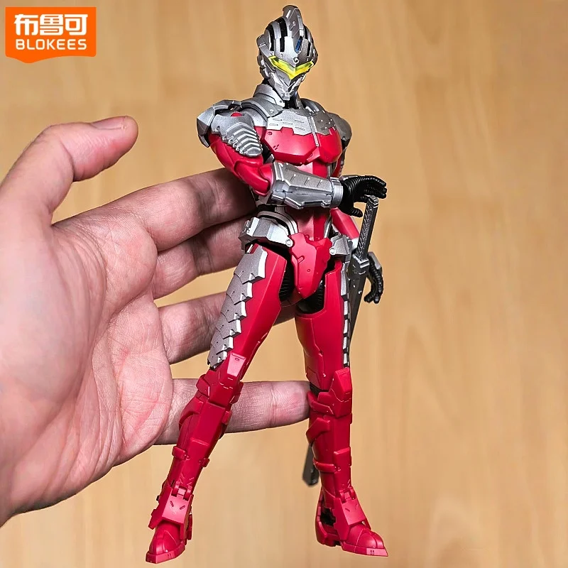 

Original Blokees Mobile Ultraman Figures Anime Figure Legendary Edition Armored Ultraman Seven Model Collectible Birthday Toys