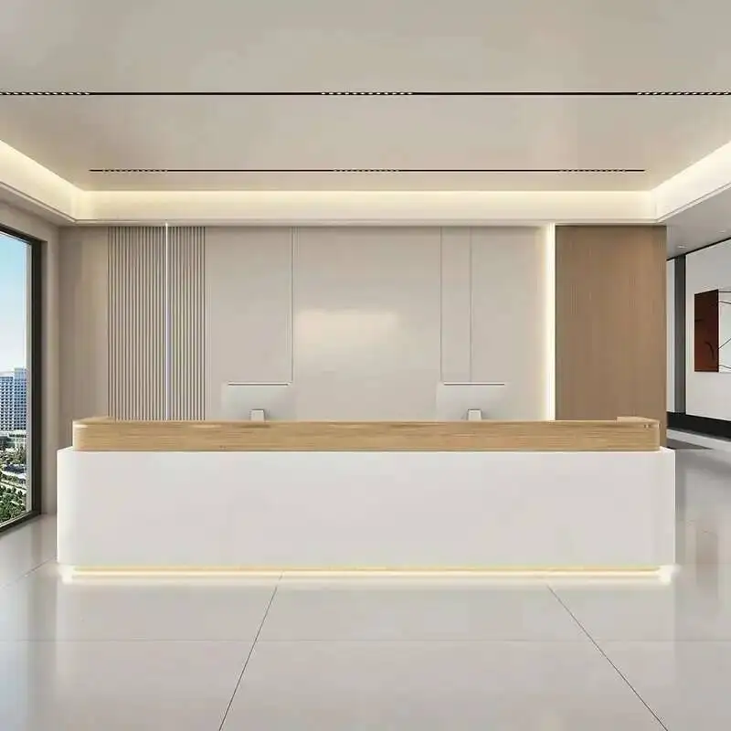 

Italian Salon Desks Beauty Modern Style Reception Simplicity Reception Desks Clothing Store Office Furniture Receptionen HBRD