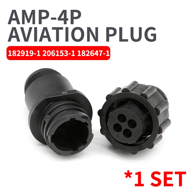 1 sets 4 Pin AMP type182919-1 206153-1 182647-1 auto sensor plug connector for SMEMA Car,4P plug with Pin