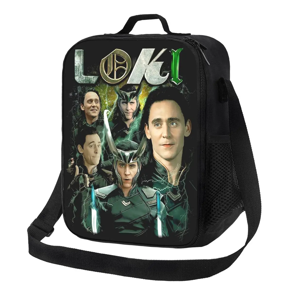 

Custom Loki Movie Insulated Lunch Bag for Women Thermal Cooler Lunch Box Office Work School