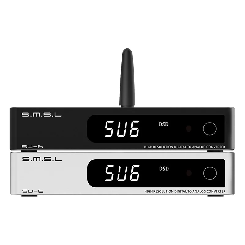 New SU-6 Decoder ES9038Q2M OPA1612*4 32Bit/768kHz DSD512 Bluetooth 5.0 SU6 Desktop Mini Audio DAC with Remote Control