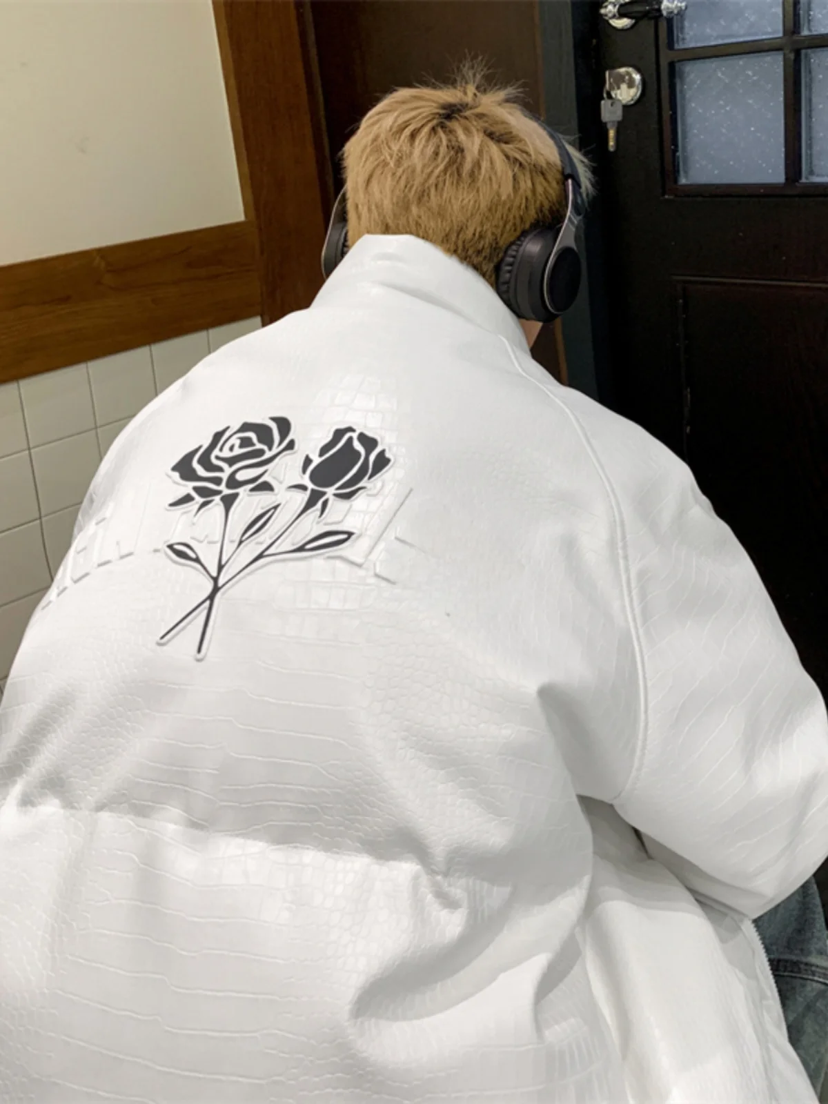 

Модная мужская утепленная куртка из искусственной кожи и хлопка с воротником-стойкой, в американском уличном стиле, оверсайз, зимняя