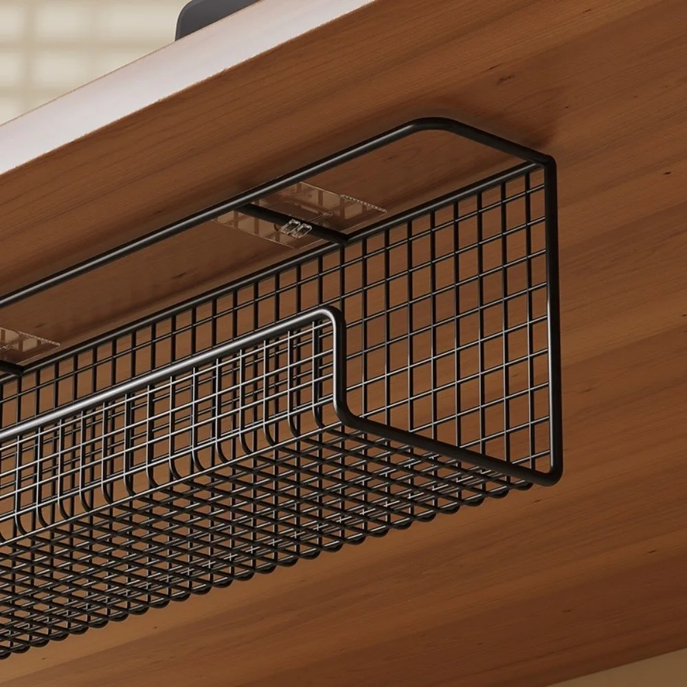 High Quality Under-desk Cable Management Tray with Clamp Metal Wire Socket Storage No Drill Wiring Storage Rack Office Scde3b0525ae941f58fa6aaff3c1d36d7a