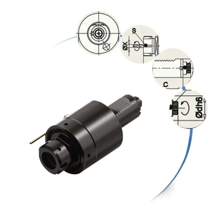 Machine Accessories Axial Head, Round, EXT Nut VDI Holder