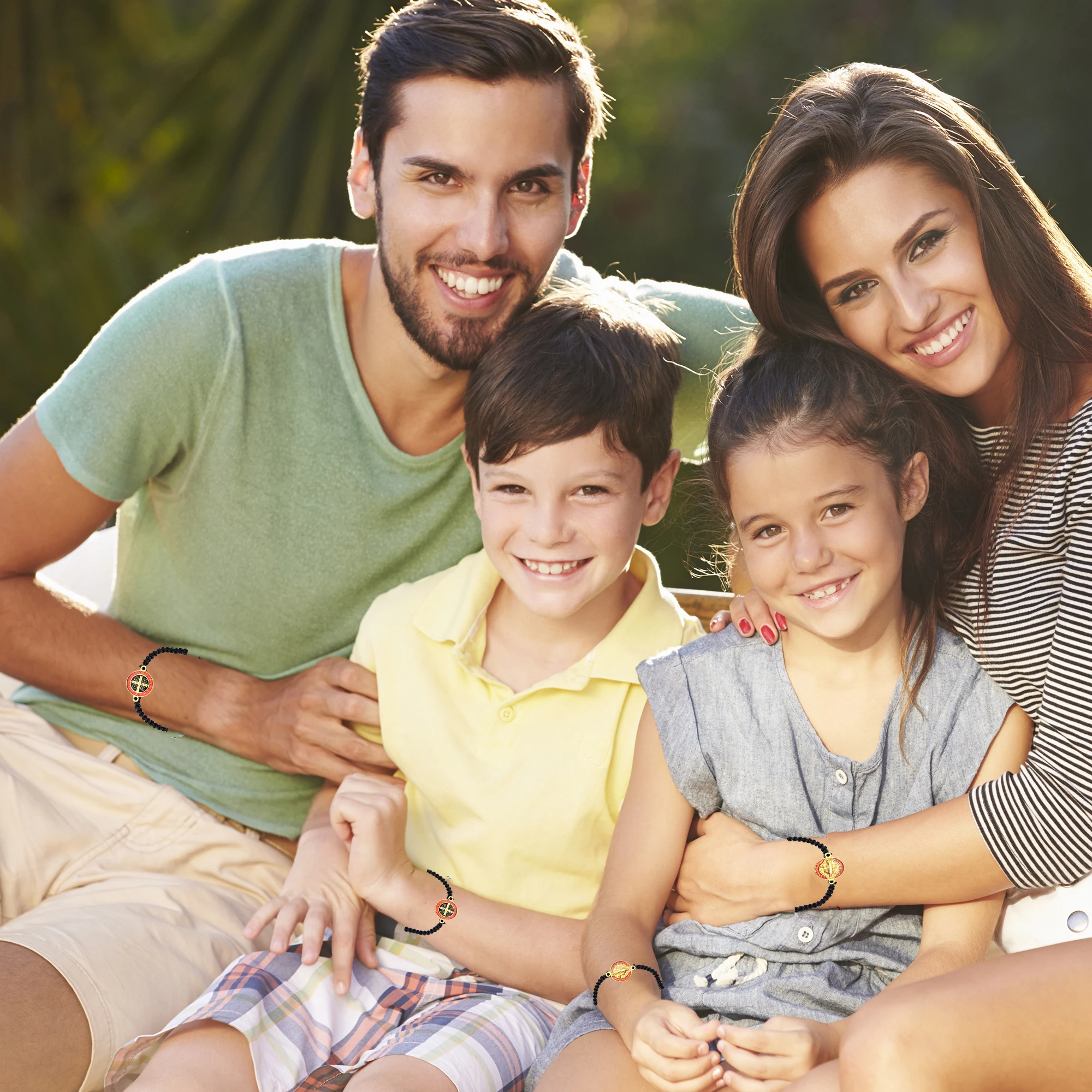 6 قطعة سان بينيتو أساور الأسود حبل الحبل قابل للتعديل سوار ضعف الجانب سانت بينديكت ميدالية قلادة الصلاة أساور