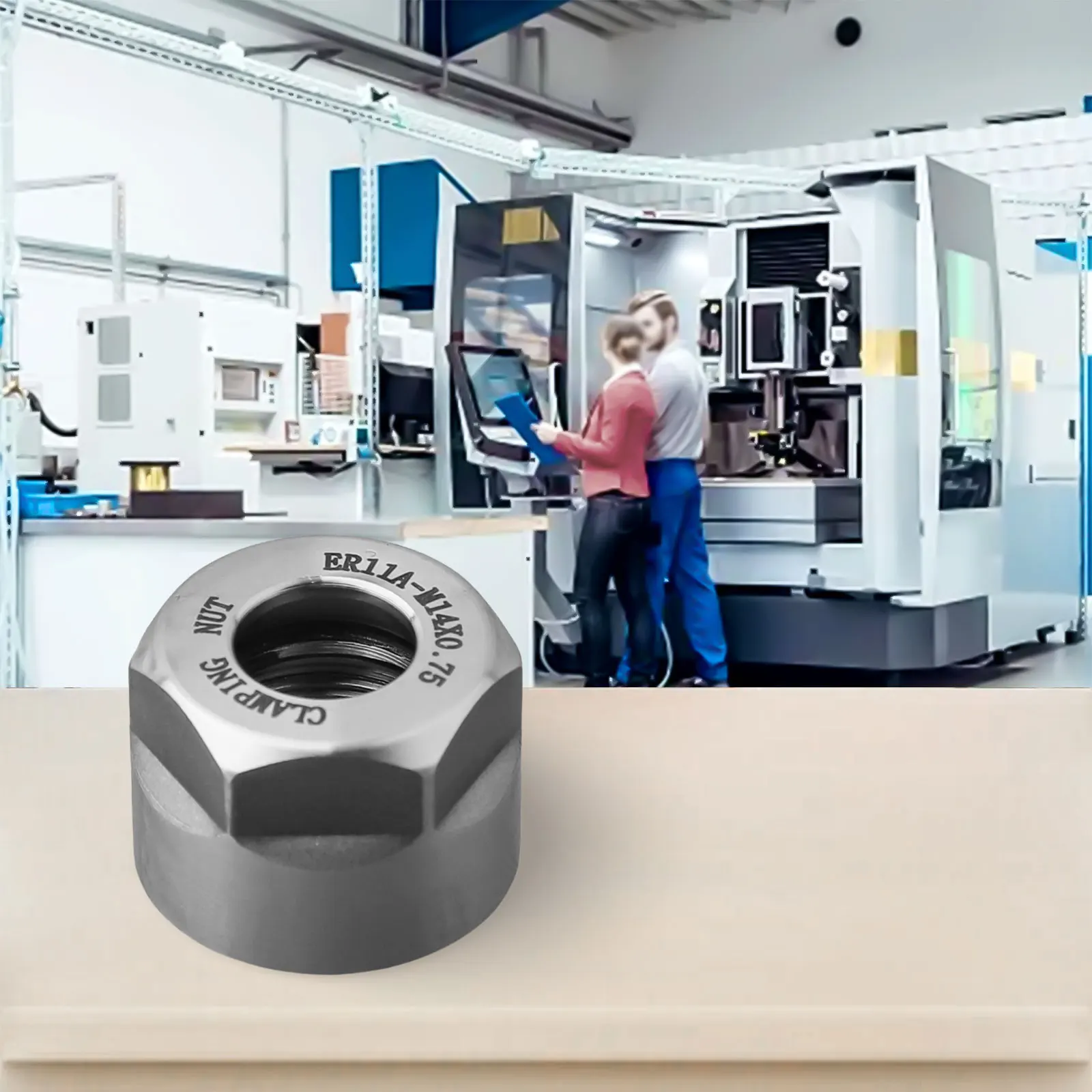 ER Nut Clamping Nut ER20 ER25 ER32 ER40 High-precision Chuck Milling Cutter Chuck Shank Nut CNC Nut Durablem ER11