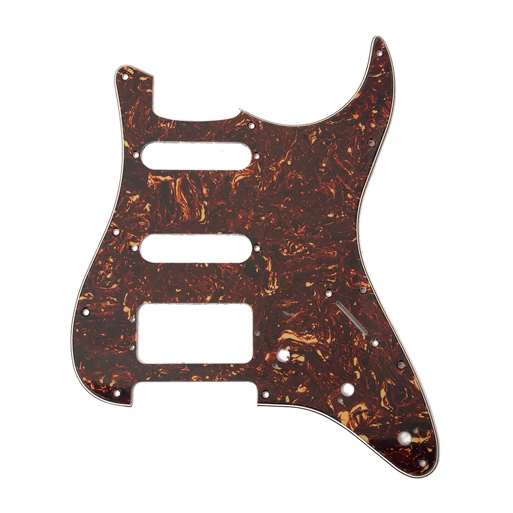 3-Ply Tortoise Shell SSH Guitar Pickguard with Back Plate Set American ST Strat Style Electric Guitar Scratch Plate