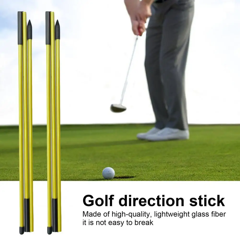 Golf Alignment Stick Fiberglass Golf Stick Golf Alignment Rods for Swing Putting Training Collapsible Fiberglass for Aiming