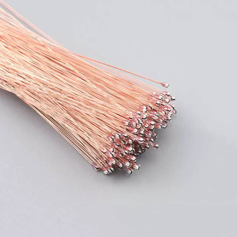 10PCS NTC thermistors with single-ended glass seal MF51/10K, 50K, 100K, B3950, B3435, B3470, accuracy 1%