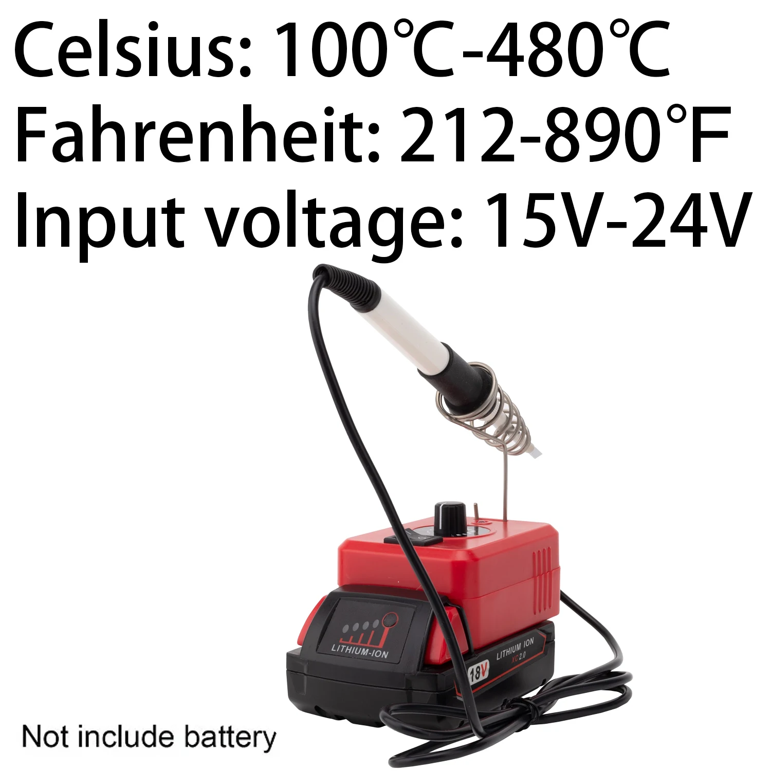 T12 Soldering Iron For Milwaukee 18V Li-ion Battery DIY Electronics Projects T12 soldering iron Battery Accessory