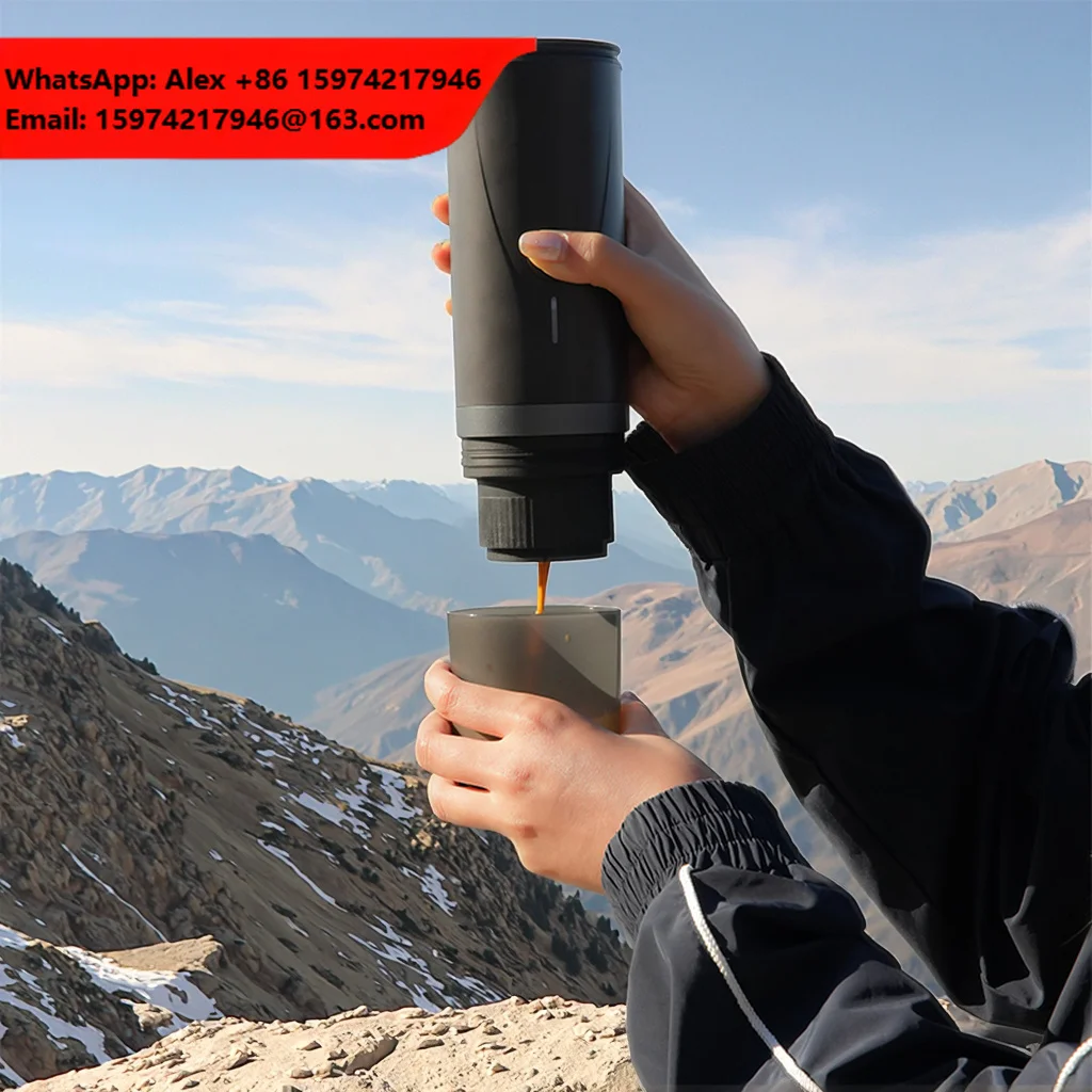Portable Semi-Automatic App-Controlled Espresso Coffee Machine Battery Powered Type-C Rechargeable For Camping Hiking Car Travel