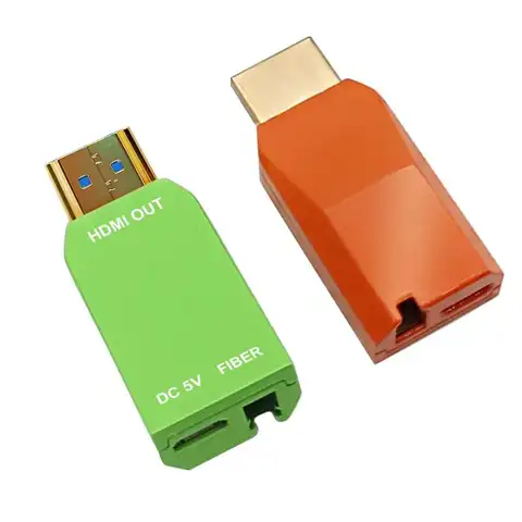 LC 커넥터가 있는 다중 모드 단일 코어 OM3 광섬유 트랜시버를 통한 미니 4K HDMI 비디오 익스텐더 HDMI 1.4/2.0 최대 300M